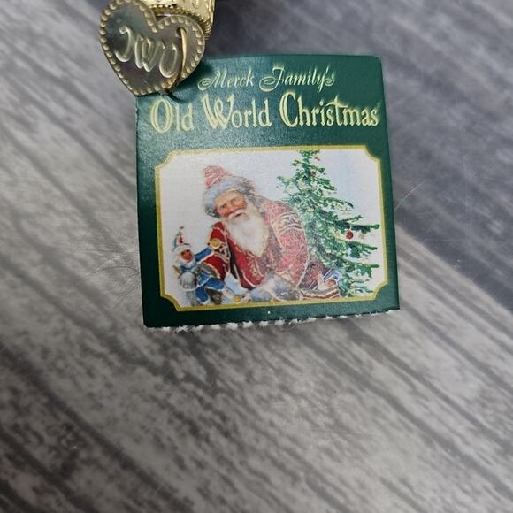 Old World Christmas SNOWMAN Blown Glass Ornament Merck Family 2001 [129] - Picture 8 of 10